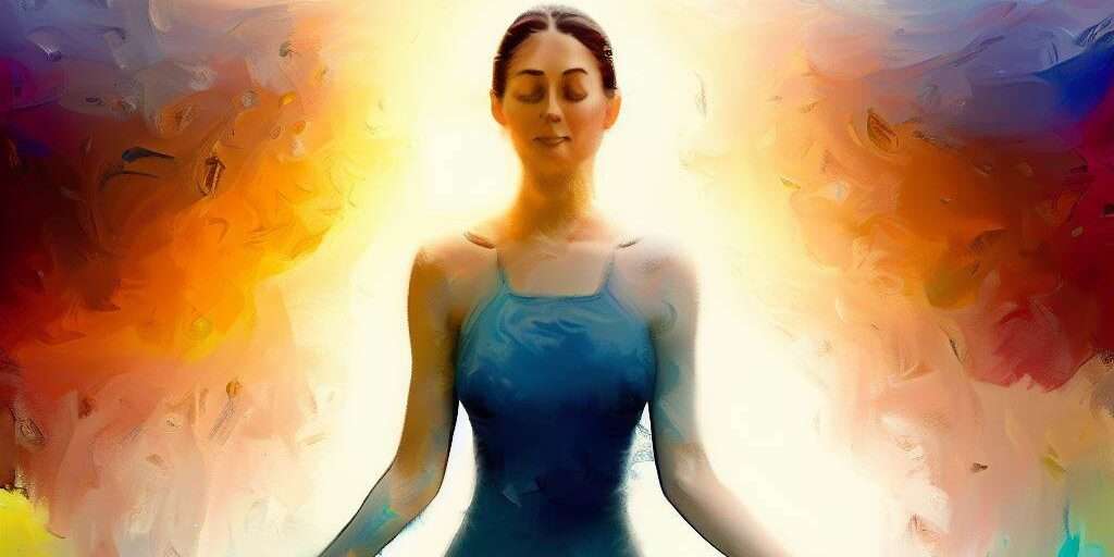 Woman engaged in daily yoga practice as part of her wellness routine.