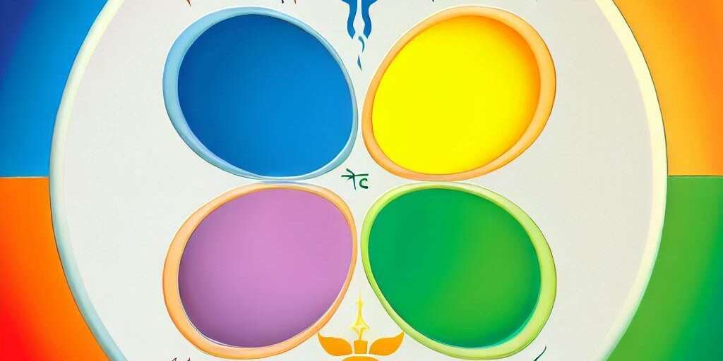 A mystical illustration of the Hindu Yuga Cycle