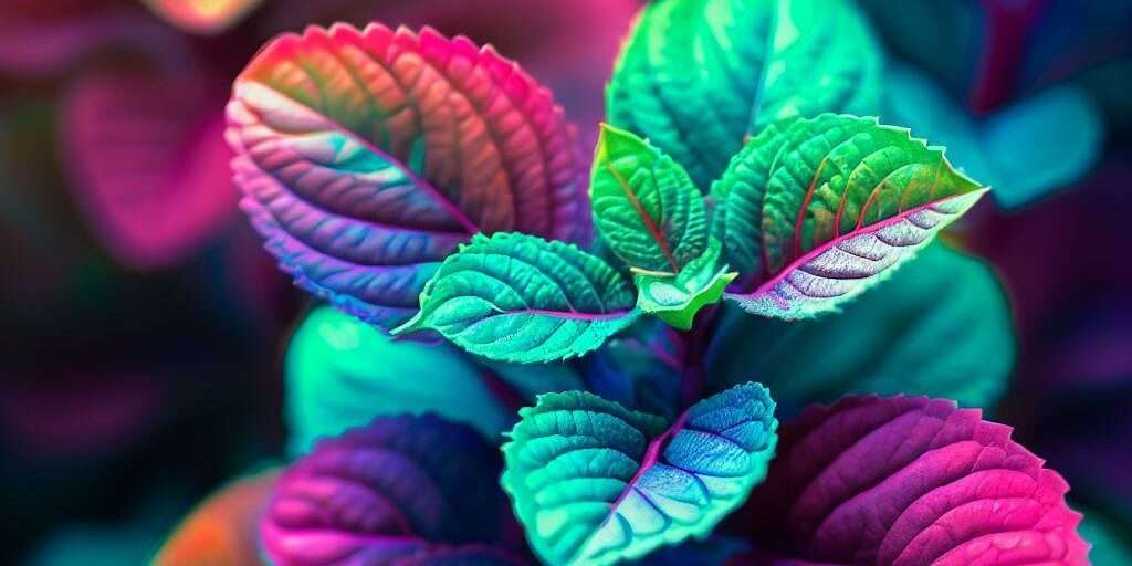 A healthy Tulsi plant in a serene home garden setting.