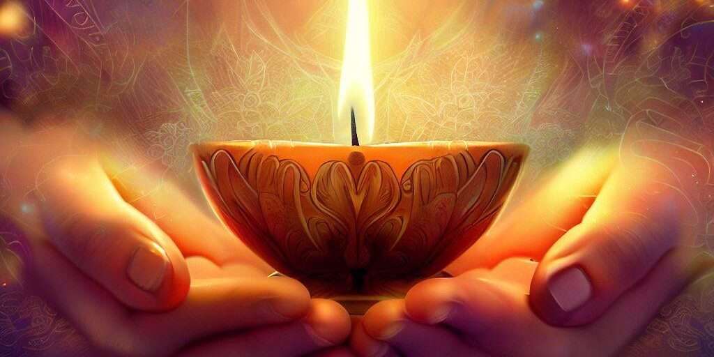 Hand holding Diya: Exploring the Spiritual Significance of Diwali