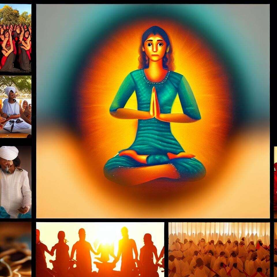 Collage depicting different lessons from Aarti.